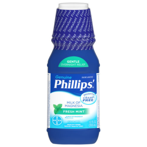 Phillips' Genuine Milk of Magnesia, Sugar Free, Fresh Mint