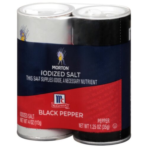 Morton Iodized Salt & Black Pepper