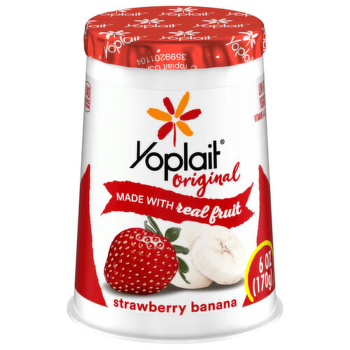 Yoplait Original Yoplait, Low Fat, Strawberry Banana