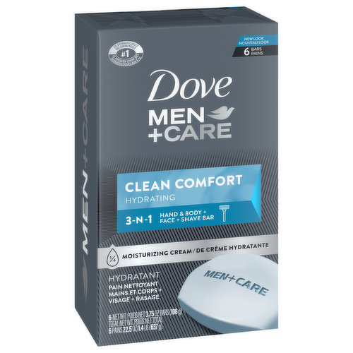 Dove Men+Care Body Soap and Face Bar Clean Comfort