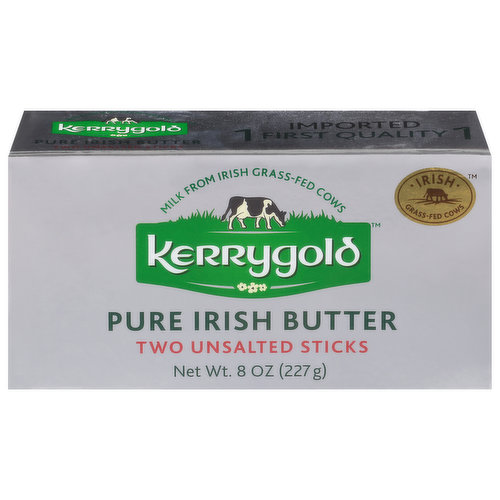 Kerrygold Butter Sticks, Pure Irish, Unsalted