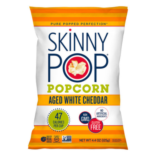 SkinnyPop Popcorn, Aged White Cheddar