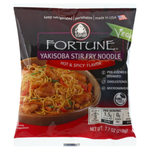 Fortune Yakisoba Stir Fry Noodle, Hot & Spicy Flavor
