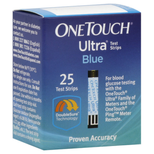 OneTouch Ultra Test Strips, Blue