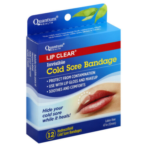 Quantum Lip Clear Cold Sore Bandage, Invisible