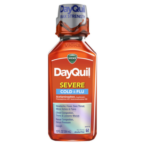 Vicks Severe Vicks DayQuil SEVERE Cold & Flu, Over-the-Counter Medicine, 12 Oz