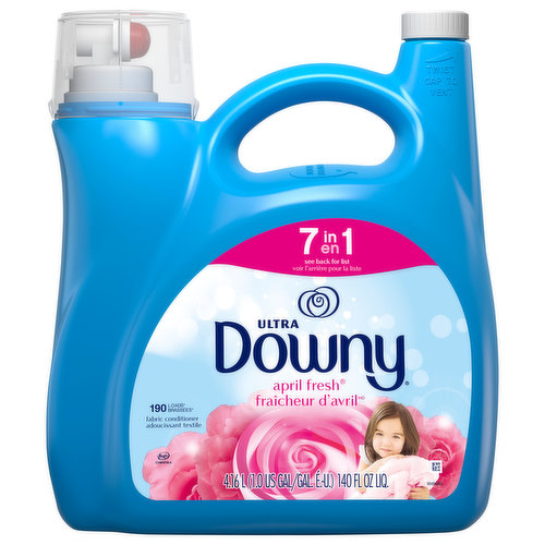 Downy Ultra Fabric Conditioner, April Fresh, 7 in 1
