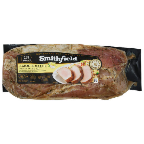 Smithfield Pork Loin Filet, Fresh, Lemon & Garlic
