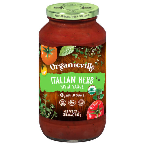 Organicville Pasta Sauce, Italian Herb