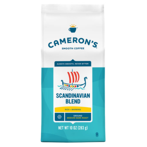 Cameron's Coffee, Ground, Medium-Dark Roast, Scandinavian Blend