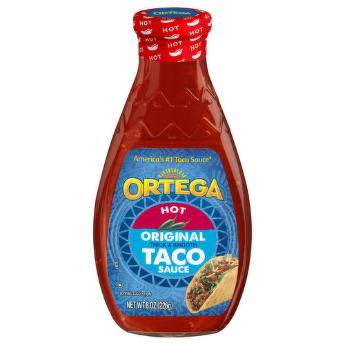 Ortega Taco Sauce, Original, Thick & Smooth, Hot