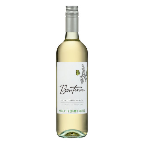 Winery & grapes certified by the California Certified Organic Farmers. Made with organic grapes. Bonterra was founded on a philosophy that farming organically produces the purest, most flavorful fruit. this holistic approach balances the land and surrounding habitat of wasps, birds and wildlife to produce wines of unmatched flavor and distinction. Our Sauvignon Blane features aromas of grapefruit and kiwi with crisp acidity and lush flavors of honeydew. - Jeff Cichocki, Winemaker. www.bonterra.com. Alc 13.2% by vol. 16.4
