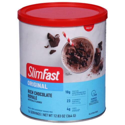 SlimFast Original Meal Replacement Shake Mix, Rich Chocolate Royale