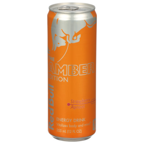 Red Bull The Amber Edition Energy Drink, Strawberry Apricot