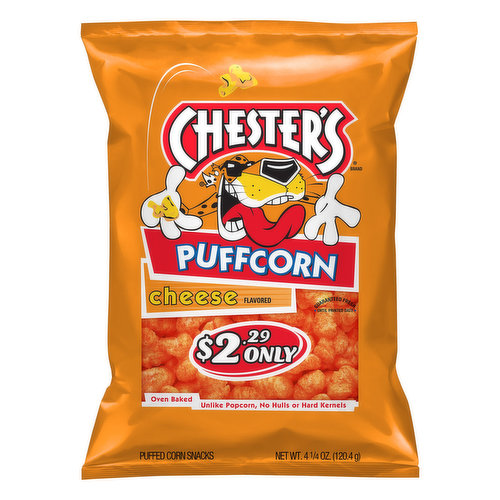 Chester's Puffed Corn Snacks, Cheese Flavored