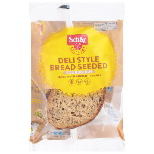 Schar Bread, Gluten-Free, Sourdough, Seeded, Deli Style