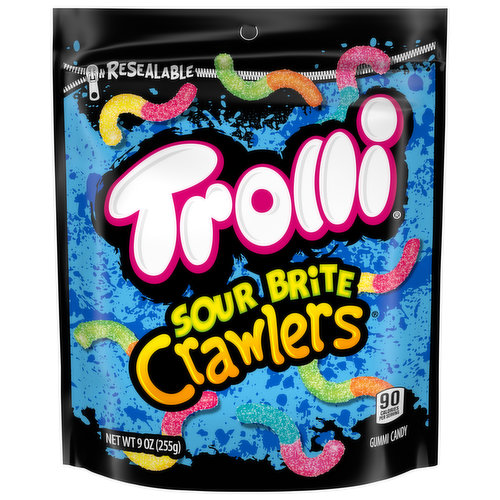 Trolli Gummi Candy, Sour Brite Crawlers,