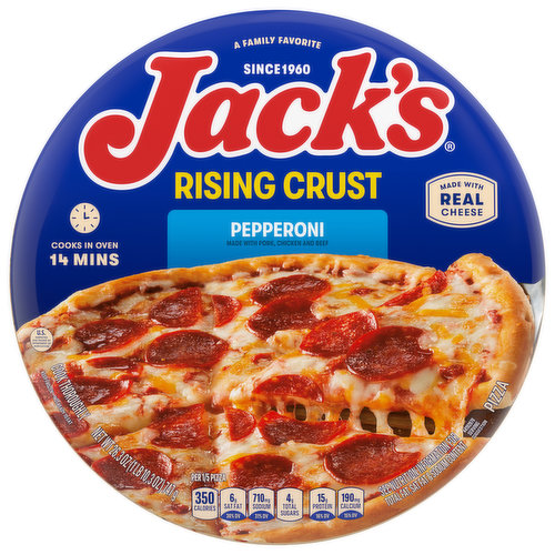 Jack's Pizza, Pepperoni, Rising Crust