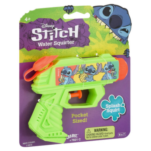Ja-Ru Disney Stitch Water Squirter, Splash Squirt, 4+