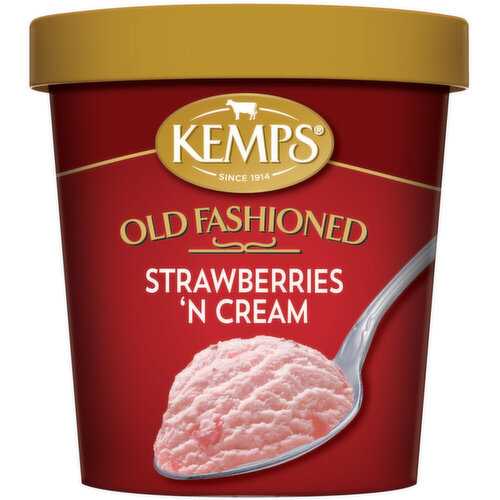 Kemps Strawberries 'N Cream Ice Cream