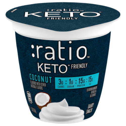 Ratio Keto Friendly Dairy Snack, Coconut