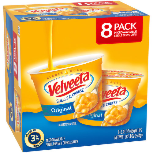 Velveeta Shells & Cheese Original Microwavable Shell Pasta & Cheese Sauce