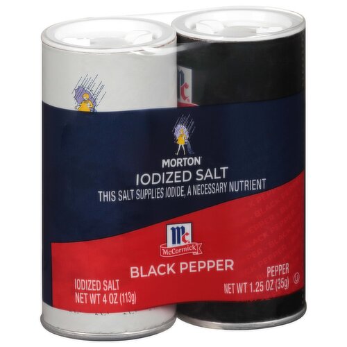 Morton Iodized Salt & Black Pepper