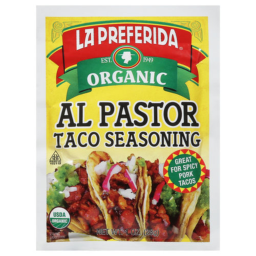 La Preferida Taco Seasoning, Organic, Al Pastor
