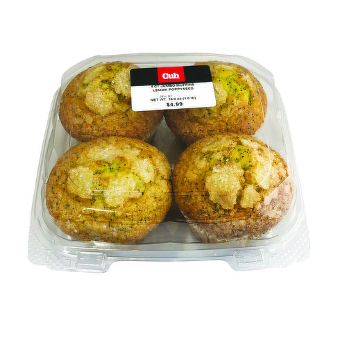 Cub Lemon Poppy seed Muffins Jumbo