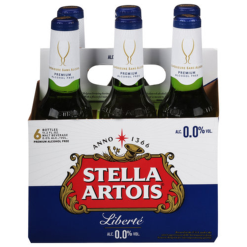 Stella Artois Malt Beverage, Liberte, Alcohol Free