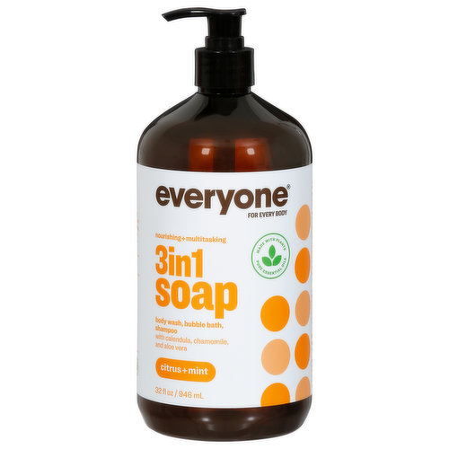 3in1 Soap: Body Wash, Shampoo & Bubble Bath - Everyone