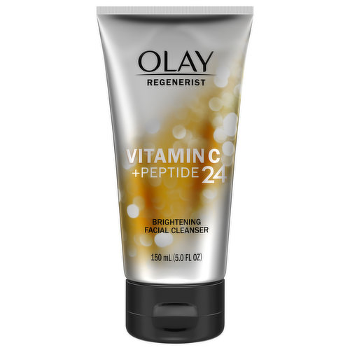 Olay Regenerist Facial Cleanser, Brightening, Vitamin C + Peptide 24