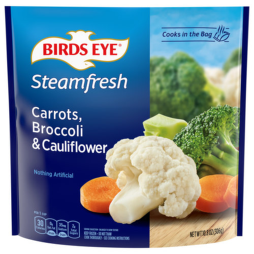 Birds Eye Steamfresh Steamfresh Carrots, Broccoli and Cauliflower Frozen Vegetables