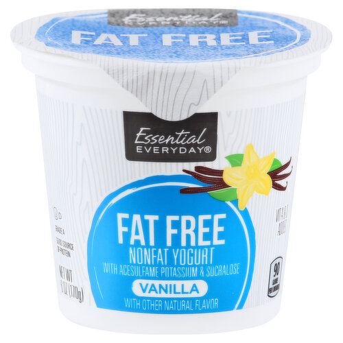 Essential Everyday Yogurt, Fat Free, Vanilla