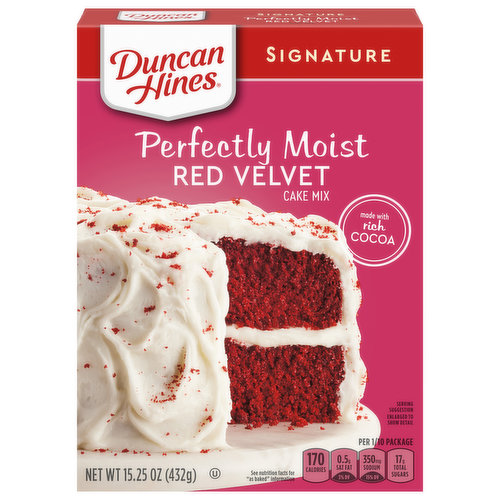 Duncan Hines Signature Cake Mix, Red Velvet, Perfectly Moist