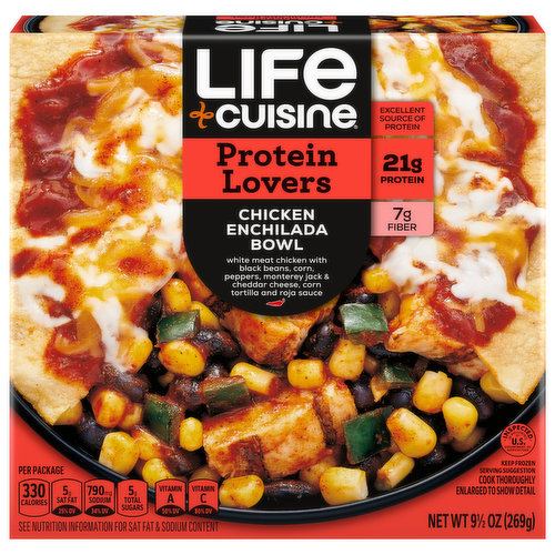 Life Cuisine Protein Lovers Chicken Enchilada Bowl