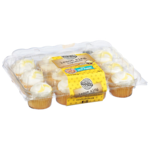 TWO BITE Lemon Zinger Cupcakes