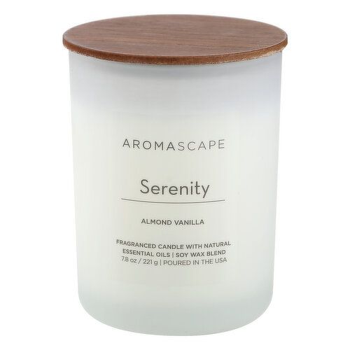 Aromascape Candle, Almond Vanilla, Serenity