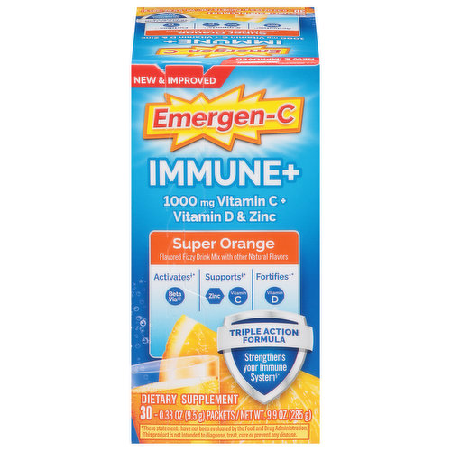 Emergen-C Immune +, Super Orange