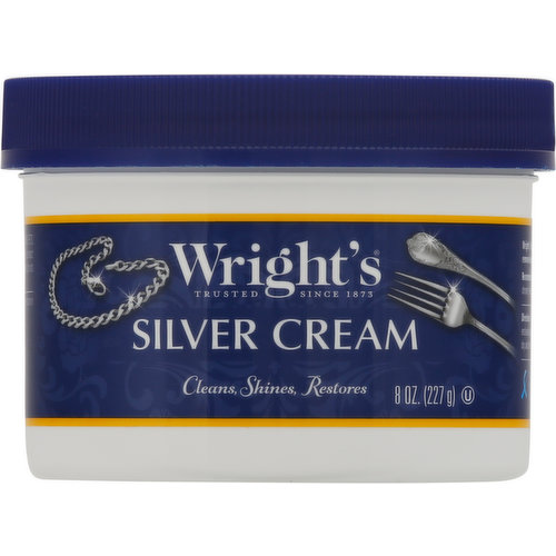 WRIGHT'S SILVER POLISH Cleaner Anti Tarnish Clean Polishing Creamy