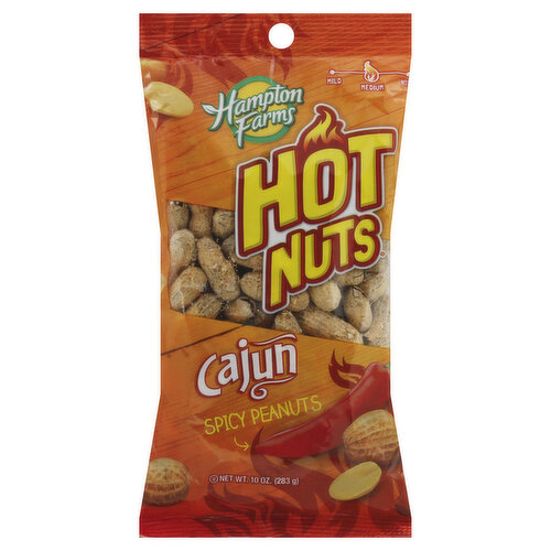 Hampton Farms Hot Nuts Peanuts, Cajun, Spicy