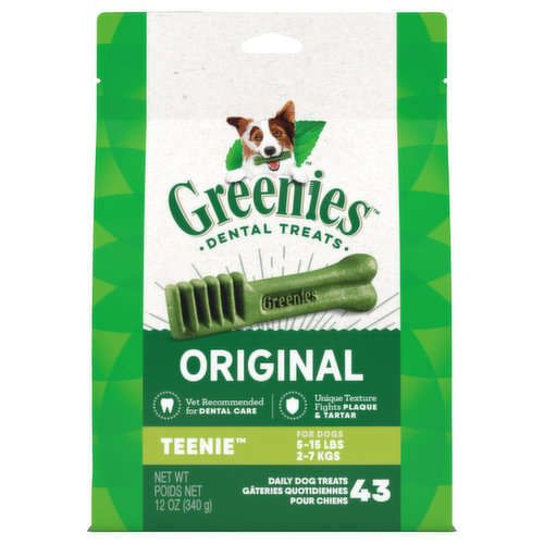 Greenies Dog Treats, Original, Teenie