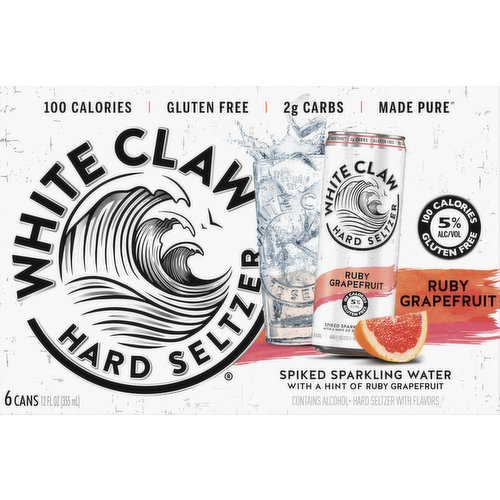 White Claw Ruby Grapefruit Hard Seltzer 6-Pack: Buy Now