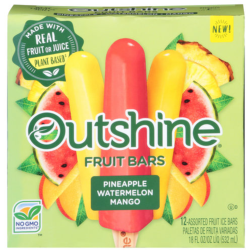 Outshine Fruit Bars, Pineapple Watermelon Mango