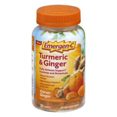 Emergen-C Turmeric & Ginger, Citrus Ginger