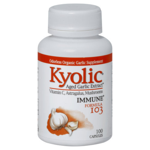 Kyolic Immune, Formula 103, Capsules