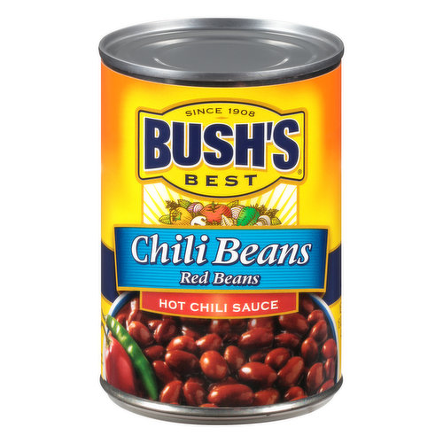 Bushs Best Red Beans, Chili Beans, Hot