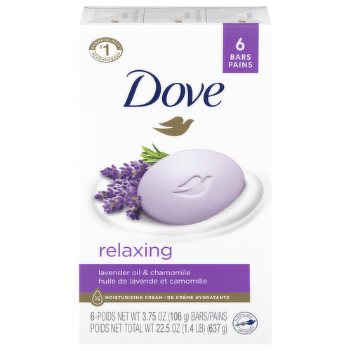 Dove Beauty Bar, Relaxing, Lavender & Chamomile