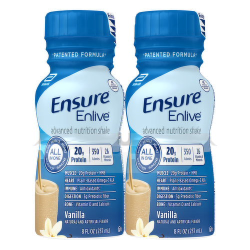 Ensure Meal Replacement Shake Vanilla Ready-to-Drink Bottles