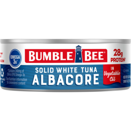 Bumble Bee Solid White Albacore Tuna in Vegetable Oil